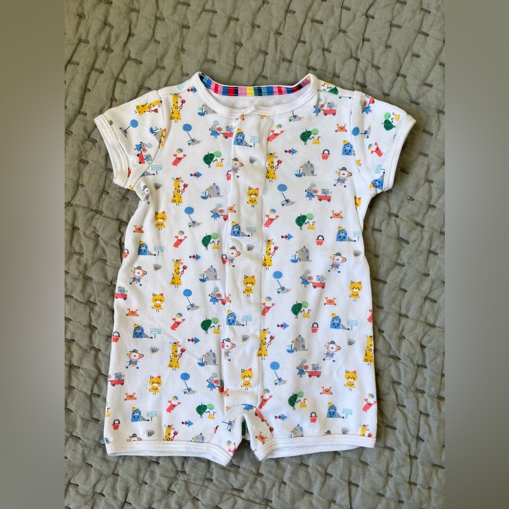 Magnetic me Baby Romper with Animal Print